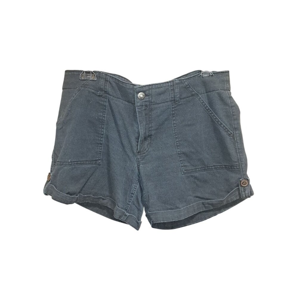 Magellan Outdoors Womens Shorts 12 Black Hiking Utility Pockets Casual